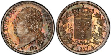 1817-A 1/2 Fr Gad-401 F-179 MS64