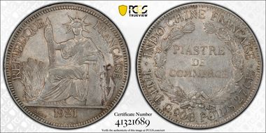1921-H Piastre Lec-297 AU53
