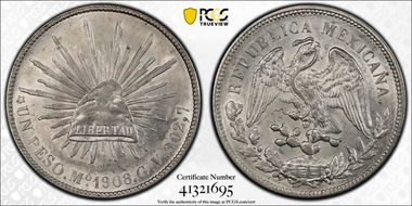 1908-Mo GV Peso KM-409.2 MS62