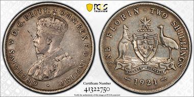 1921(m) Florin KM-27  Ag VF30