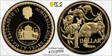 2016 $1 50 Yrs Decimal Currency PR70DCAM