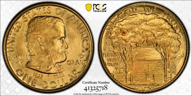 1922 G$1 Grant, Star MS67+