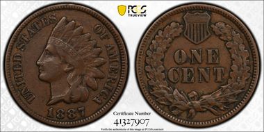 1887 1C DDO, FS-101, S-1 VF35BN