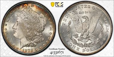 1878-S $1 MS64