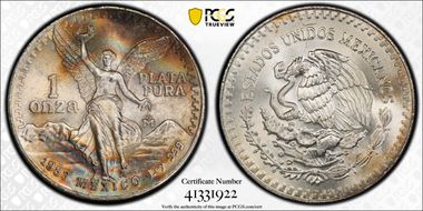 1983-Mo Onza Libertad Ag MS67