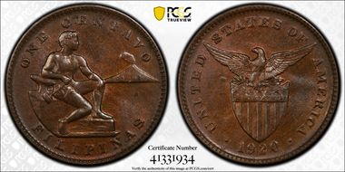1920-S 1C MS64BN