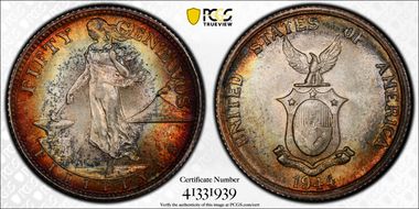 1944-S 50C KM-183  Ag MS66