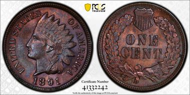 1891 1C DDO, S-1, FS-101 MS64BN