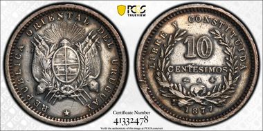 1877-A 10C Anchor Left N1