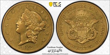 1852-O $20 XF45