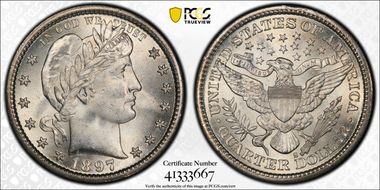 1897-S 25C MS65+