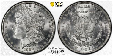1890 $1 MS65+
