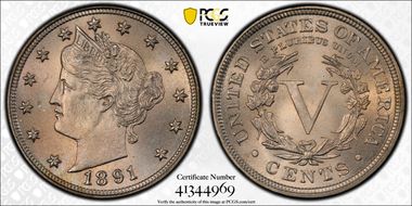 1891 5C MS65