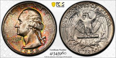 1958 25C MS66