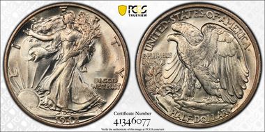 1942-S 50C MS66+