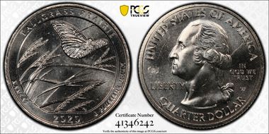 2020-W 25C Tallgrass Prairie NP V75 Early Find MS65