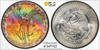 1984-Mo Onza Libertad Ag MS68