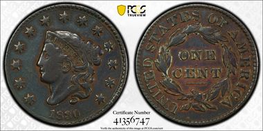 1830 1C Large Letters N1BN