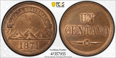 1871 1C KM-196 MS64BN