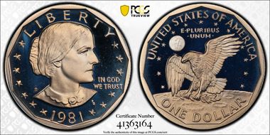 1981-S SBA$1 Type 1 PR68DCAM