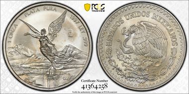 1997-Mo Onza Libertad Ag MS66