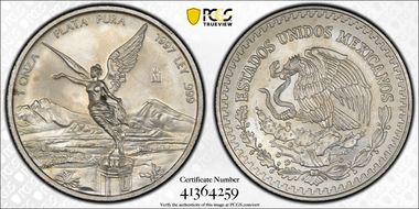 1997-Mo Onza Libertad Ag MS67