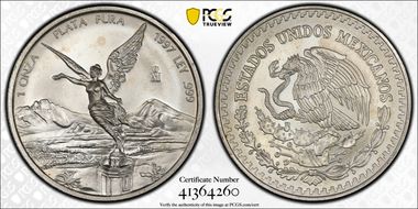 1997-Mo Onza Libertad Ag MS67