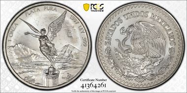 1997-Mo Onza Libertad Ag MS65