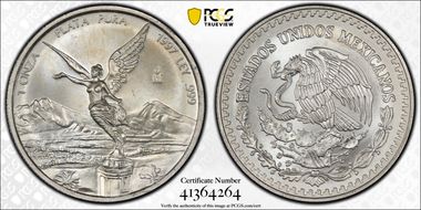 1997-Mo Onza Libertad Ag MS66