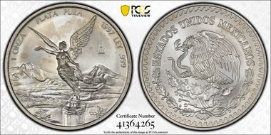 1997-Mo Onza Libertad Ag MS65