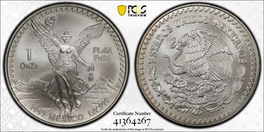 1993-Mo Onza Libertad Ag MS70