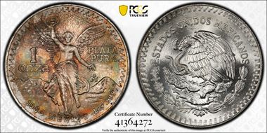 1984-Mo Onza Libertad Ag MS67