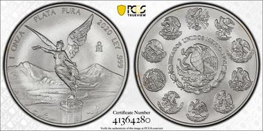 2020-Mo Onza Libertad Ag MS70