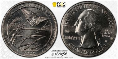 2020-W 25C Tallgrass Prairie NP V75 Early Find MS66