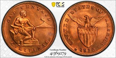 1933-M 1C KM-163 MS65+ RD