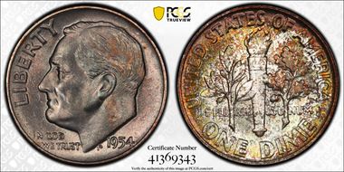 1954 10C MS66