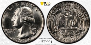 1972-D 25C MS66