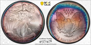 2006 $1 Silver Eagle MS67