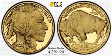 2008-W $25 American Buffalo .9999 Fine Gold PR70DCAM
