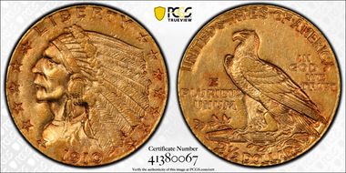 1910 $2.50 AU55