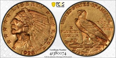 1928 $2.50 AU53