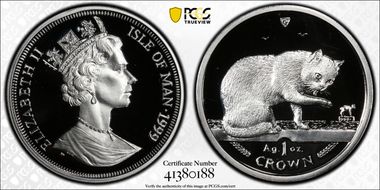 1999 Crown KM-966a British Blue Cat Ag PR68DCAM