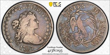 1797 $1 10x6 Stars N1