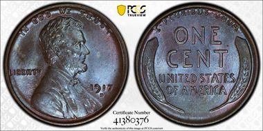 1917-D 1C MS64BN