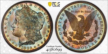 1882-S $1 MS65+ PL