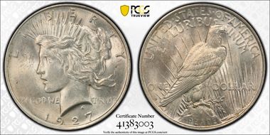 1927-D $1 MS62