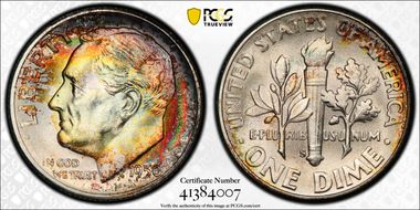 1950-S/S 10C S/Inverted S FS-501 MS67