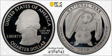 2020-S 25C American Samoa NP - Silver Limited Edition Proof Set - First Strike PR70DCAM