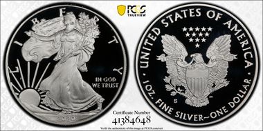 2020-S $1 Silver Eagle Limited Edition Proof Set First Strike PR70DCAM