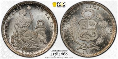 1905-JF Dinero KM-204.2 MS66